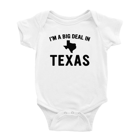 

Im A Big Deal in Texas Funny Baby Rompers Boy Girl Unisex