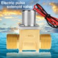 thumbnail image 1 of Válvula solenoide de 4,5 V CC, válvula de rosca de 1/2", válvula solenoide eléctrica de latón con pulso de flujo de agua, resistente al desgaste y duradera, para el entorno de suministro EOTVIA No, 1 of 6