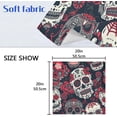 thumbnail image 7 of GZHJMY Skull Cloth Napkins Set of 4, Reusable Washable Polyester Dinner Napkins for Family, Restaurant, Wedding, Party Decor 20 x 20 Inch, 7 of 7