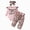 H1754-Pink, variant on TOWED22 Newborn Infant Girl Fall Winter Outfits 3 Pcs Clothing Set Long Sleeve Round Neck Graphic Romper Jumpsuit Floral Pants Headband Bodysuit Set(Pink,9-12 M)