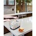 thumbnail image 3 of Wildflowers Small Toaster Cover 2 Slice, Kitchen Appliance Covers, Farmhouse Country Dragonfly Butterfly Floral Toaster Oven Cover with Loop, Bread Machine Cover Polyester Dust Cover Protection, 3 of 4