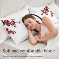 thumbnail image 5 of Cherry Blossom Body Pillow Cover 20 x 54 Inch Decorative Pillow Cover Asian Japanese Red Plum Flower Lumbar Pillowcase Seasonal Rectangle Cushion Case for Couch Sofa Bed Living Room, 5 of 9