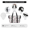 thumbnail image 3 of Travel Duffle Bag Cute Funny Cow Cartoon Cow Print Travel Tote Bags Carry on Luggage Waterproof Weekender Bags with Top Handle Adjustable Shoulde Strap for Travel Gym, 3 of 5