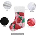 thumbnail image 3 of Coolnut Strawberry Christmas Stocking Personalized Large Candy Stocking, Xmas Stockings Decoration Hanging Gift for Family Holiday Party Ornaments Decor Fireplace, 3 of 7