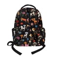 thumbnail image 3 of Xixirimido Cartoon Dogs & Floral Print 17" Large Capacity Backpack for Kids Elementary Bookbag Middle High School Bag for Boys & Girls Multi Pockets Rucksack, 3 of 8