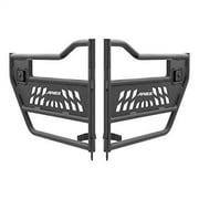 ARIES 25009 07-13 JK BACK ALUMINUM TUBULAR DOOR (BLACK TEXTURED) Fits select: 2015-2018 JEEP WRANGLER UNLIMITED, 2012-2014 JEEP WRANGLER