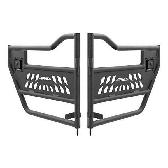ARIES 25009 07-13 JK BACK ALUMINUM TUBULAR DOOR (BLACK TEXTURED) Fits select: 2015-2018 JEEP WRANGLER UNLIMITED, 2012-2014 JEEP WRANGLER