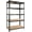 Black#4, variant on Shelving Units, Mission District Metal Bookcase Room Divider, Gray Display Shelves,Metal Metal Shelving Units, Furniture Primary Living Space Display, Shelving & Etageres