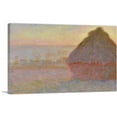 thumbnail image 1 of ARTCANVAS Grainstack - Sunset Canvas Art Print by Claude Monet - Size: 18" x 12" (0.75" Deep), 1 of 9
