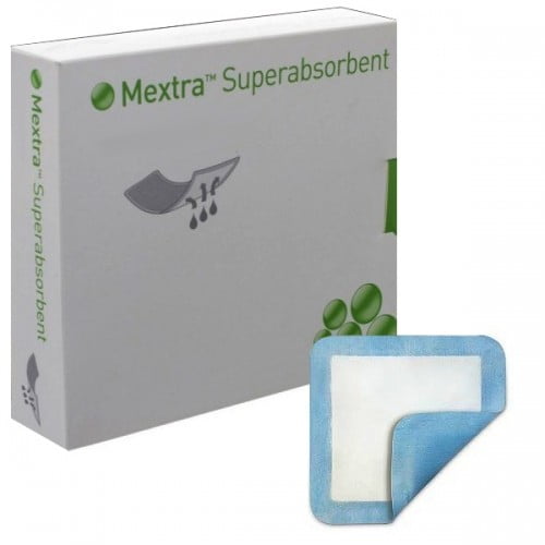 Mextra Mextra Superabsorbent Dressing 4'' x 4'' 1 Count - Walmart.com