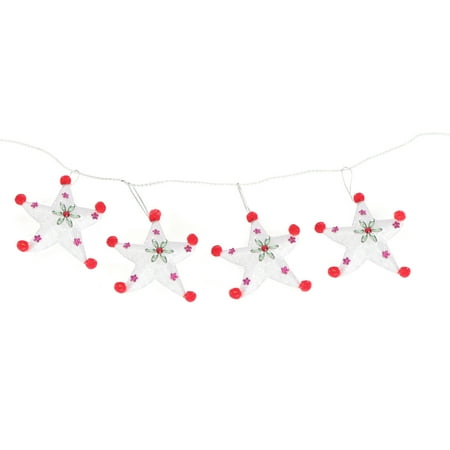 

1PC Christmas Tree Pendant Five-pointed Star String Pendant Decor (White)