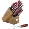 Paula Deen Cutlery Set with Acacia Storage Block, 17 Piece