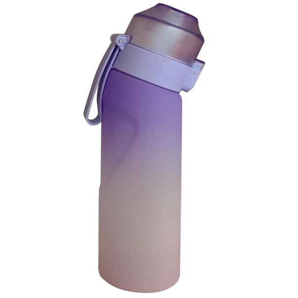 Likrtyny Botella Bebida 650 Ml Sin BPA Con Sabor para Acampar Senderismo Pesca (púrpura)