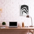 thumbnail image 2 of Stupell Industries Abstract Black Arches Organic Smoke Shape Canvas Wall Art by Daphne Polselli, 2 of 6