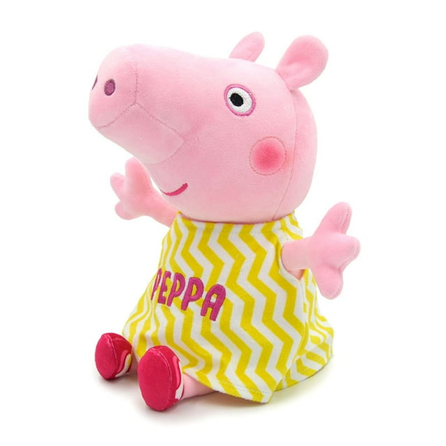 Peppa Pig-muñeco de peluche de algodón PP para niños, modelo de mamá y papá, figura de Anime, regalo de cumpleaños de George, 30CM, nueva ropa