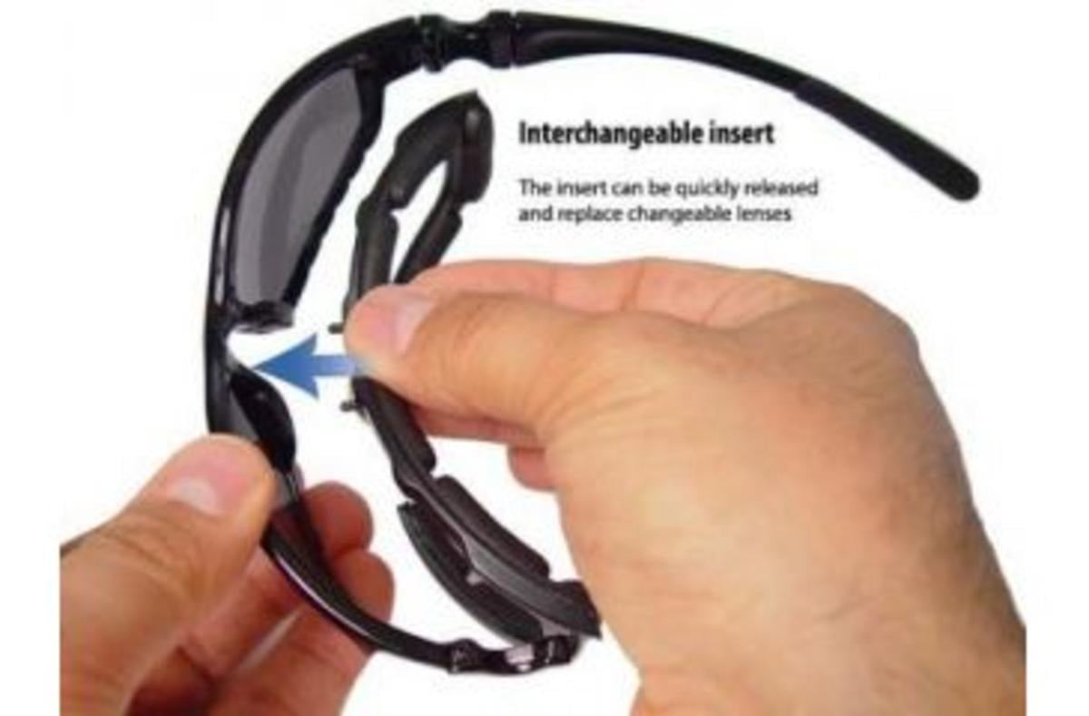 Bobster Raptor II Interchangeable Sunglasses Black
