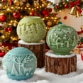 thumbnail image 7 of JDH 2PCS Christmas Ball Candle Mold Christmas Silicone Candle Mold Making Aromatherapy Candle Gypsum Ornament Christmas Home Decoration, 7 of 7