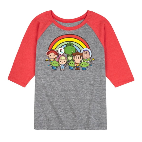 Disney's Toy Story - Group Shot - Toddler & Youth Raglan Graphic T-Shirt