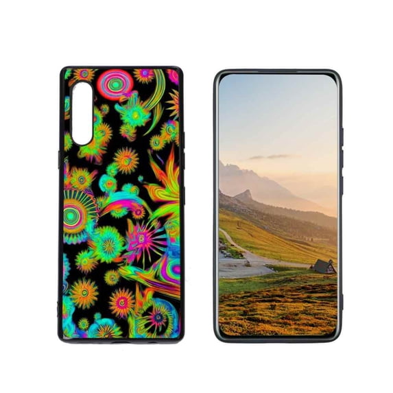 Compatible with LG Velvet 4G Phone Case, Abstract-Psychedelia-Hippie-17 Case Silicone Protective for Teen Girl Boy Case for LG Velvet 4G