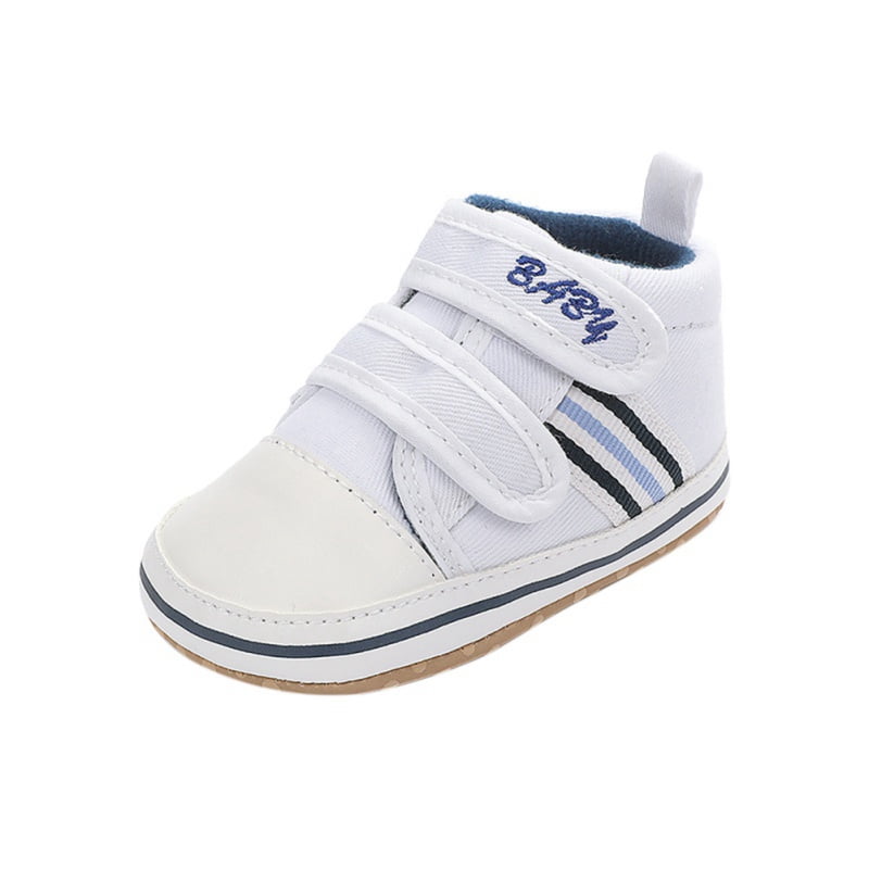 Respctful✿Baby Sneaker for Boys and Girls Non-Slip Rubber Sole Pu Leather Infant ler Crib First Walkers Shoes with Led Light