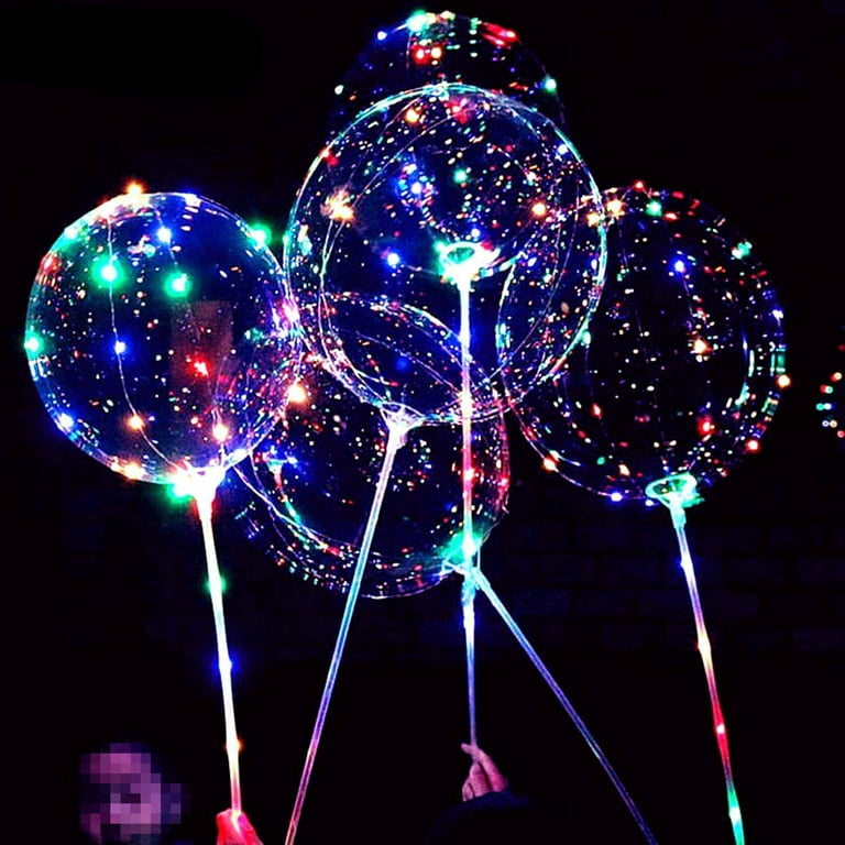 Led Bobo Balloons, MELLCO Transparent LED Light Up Balloons