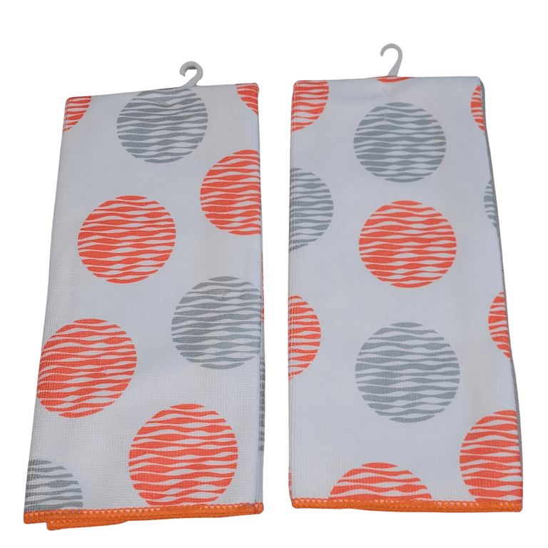 Circle Abstract Geometry Kitchen Towel Set, Multicolor, 16W x 24L, 2  Piece 