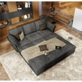 thumbnail image 4 of VanAcc Sectional Sofa, Modular U Shaped Couch with Ottomans- 9 Seat Sofa for Living Room, Dark Grey, 4 of 6