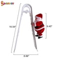 thumbnail image 3 of Spencer Animated Musical Jingle Bells Santa Claus Climbing Ladder Christmas Tree Decoration Toy Kids Gift, 3 of 8