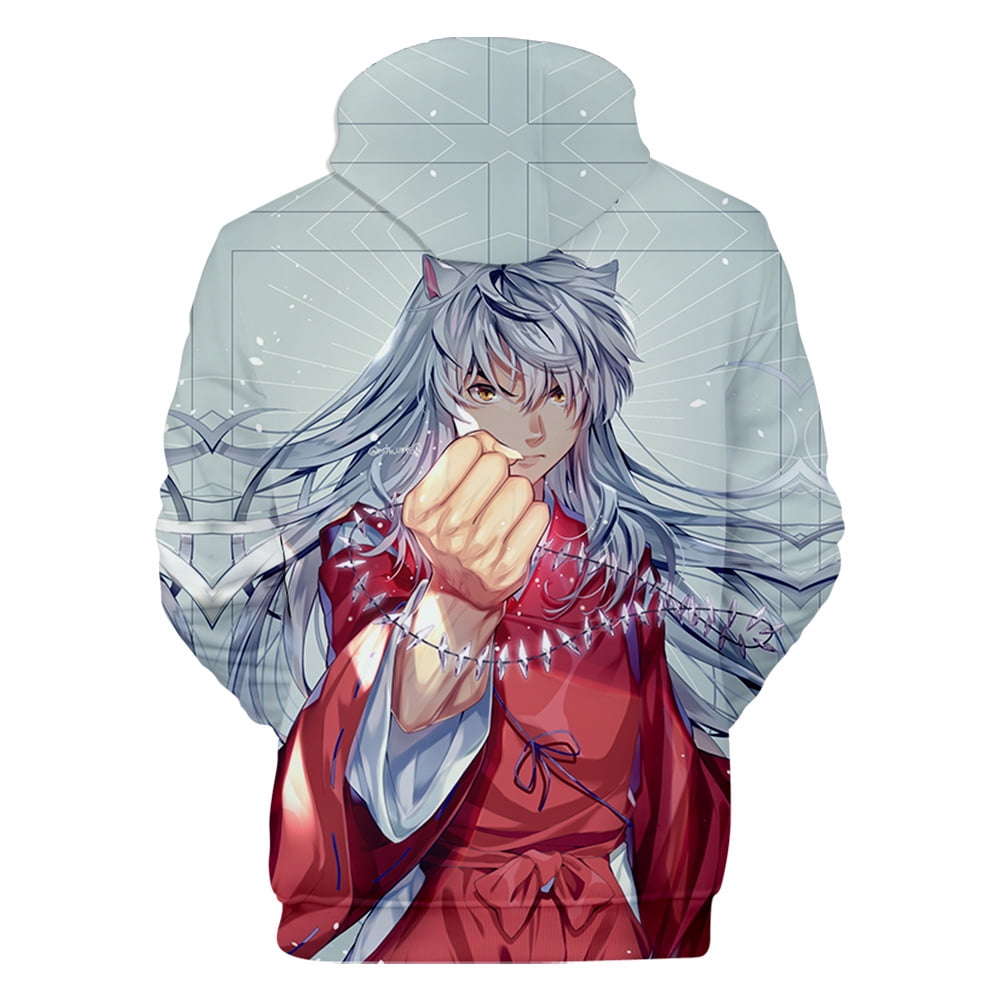 Inuyashas Hoodie Sweatshirts Men/Women Autumn Winter Hooded Tops Fashion Cartoon Anime Hoodies