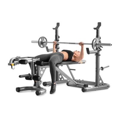 Buy Golds Gym Xrs 20 Adjustable Olympic Workout Bench With Squat Rack
