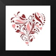 thumbnail image 2 of Kimberly, Allen 20x20 Black Modern Framed Museum Art Print Titled - XOXO 2, 2 of 5
