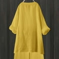 thumbnail image 4 of Gibobby Button Up Shirts for Women Long Sleeve Collared Blouse Business Casual Tops(Yellow,S), 4 of 5