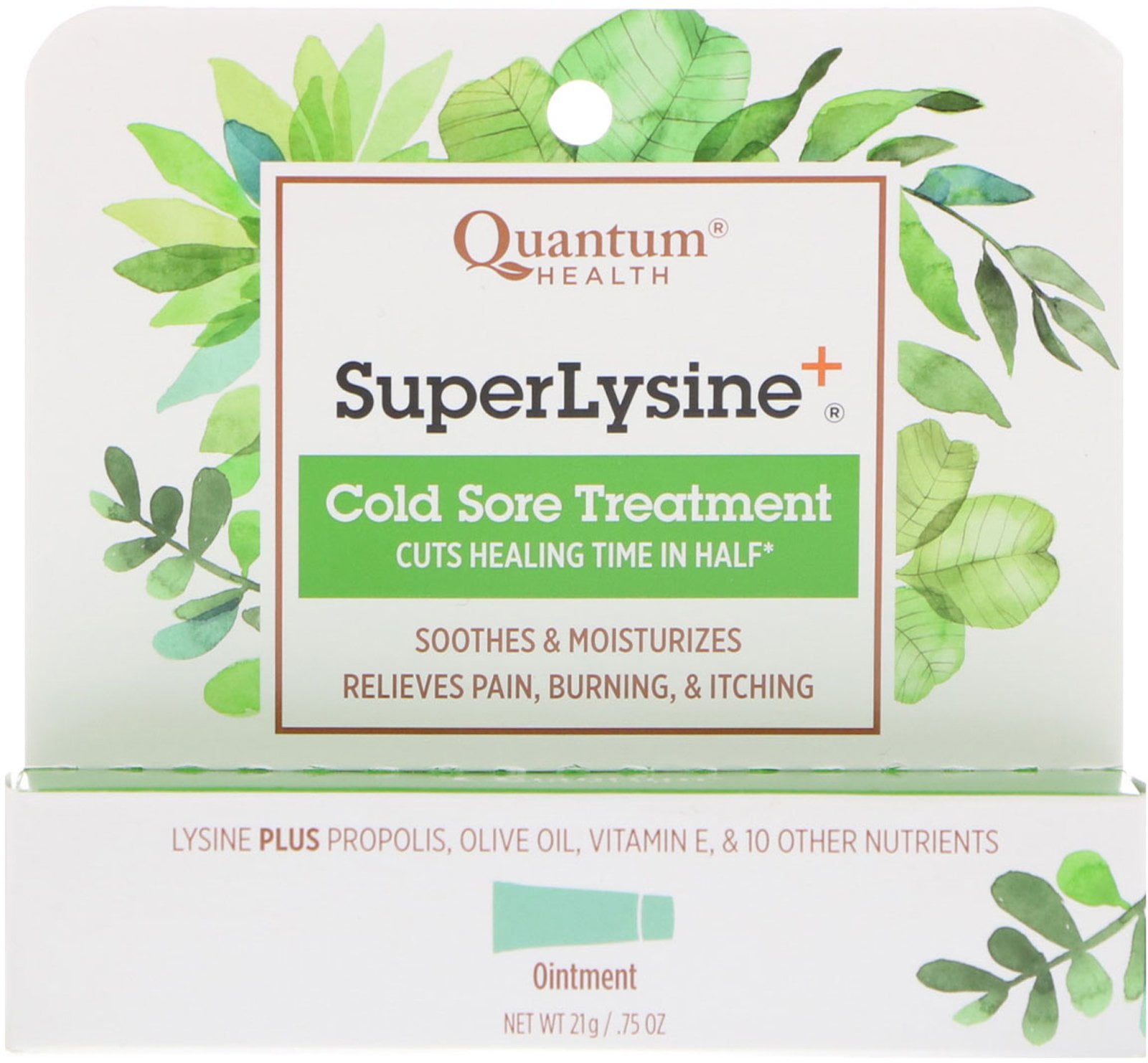 Quantum Health Super Lysine Cold Sore Treatment 75 oz 21 g