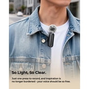PQRQP Wireless Microphone for iPhone Android–2 Pack Lavalier Mic for Video Recording, USB-C Plug & Play, High-Fidelity Audio