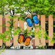 thumbnail image 3 of Grandes decoraciones de jardín con mariposas, arte de pared, escultura de mariposa de metal, adornos colgantes para exteriores, jardines, patios, cobertizos, paredes, vallas, decoración (2, 3 of 5