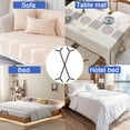 thumbnail image 6 of UHIAGREE Bed Sheet Straps Clips,6 pcs Adjustable 2 Way Fitted Bed Sheet Holders for Corners(Black), 6 of 7