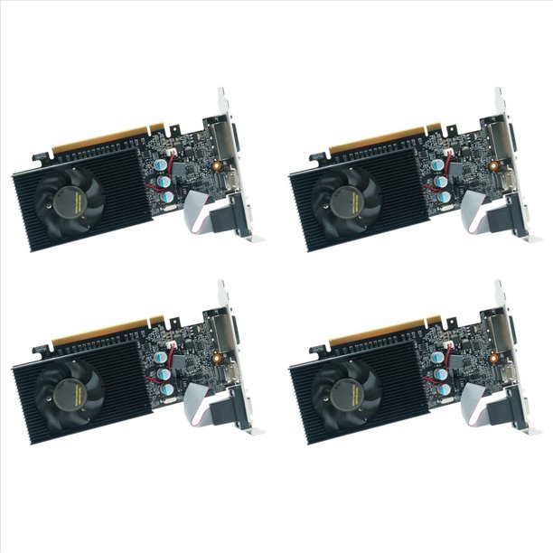4X Tarjeta Gráfica GT730 de 2 GB GT730 DDR3 Tarjetas Gráficas DDR3 de 64 Bits Tarjeta de Vídeo GT 730 DDR3 Compatible con