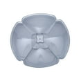 thumbnail image 4 of Raindrops Blue Plastic Snack Plate with Compartment Design for Home Use and Excellent Durability 10.5 Inches, 4 of 8