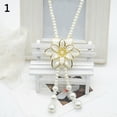 thumbnail image 3 of Soumake Women'S Fashion Jewelry Flower Pendant Faux Pearl Tassels Necklace Sweater Chain Fashion, 3 of 7