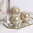 thumbnail image 2 of Juego de esferas de mosaico de 8 cm, centros de mesa, cuencos, bola de espejo, esfera de cristal de mosaico. Oro 5pcs, 2 of 8