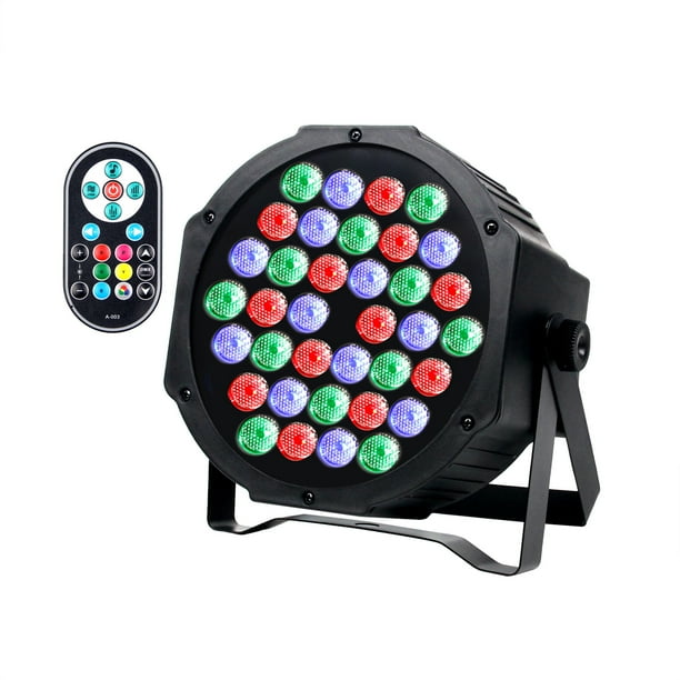 1 paquete de 36 luces LED de escenario activadas por sonido, luces ascendentes de reproducción automática para bodas, cumpleaños, Navidad, vacaciones, espectáculos musicales, fiestas de bail