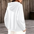 thumbnail image 6 of SYwaren Women's Casual Button Up Shirt Long Sleeve Hooded Loose Solid Color Tops Fashion Trendy, 6 of 8