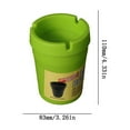 thumbnail image 2 of Dechome Under 1$ Car Ashtray,Mini Car Trash Can,Smokeless Smellproof Self-Extinguishing Auto Ashtray,Portable Mini Car Cigarette Trash Can for Home Office,Universal Car Ashtray Fits Most Cup Holder, 2 of 4