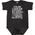 thumbnail image 3 of Inktastic Colon Cancer Awareness Ribbon Boys or Girls Baby Bodysuit, 3 of 5