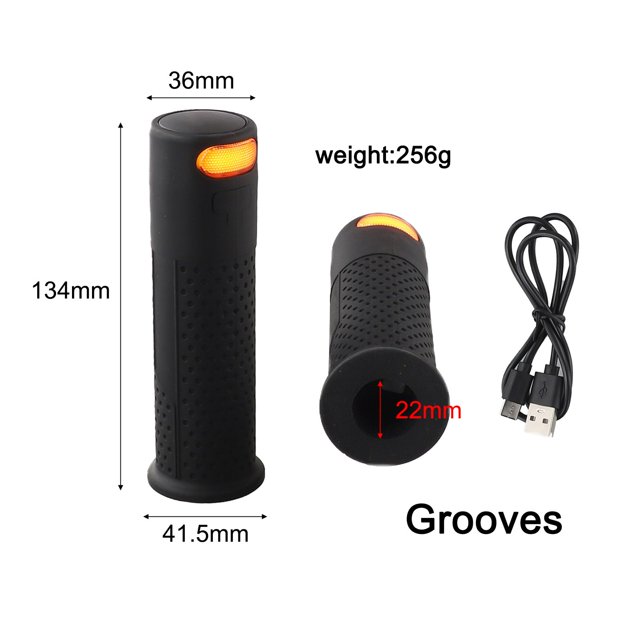 1 Pair Electric Scooter Wireless Turn Signal Handle Light Handlebar Grip Lights Without Remote Control E-scooter Accessories