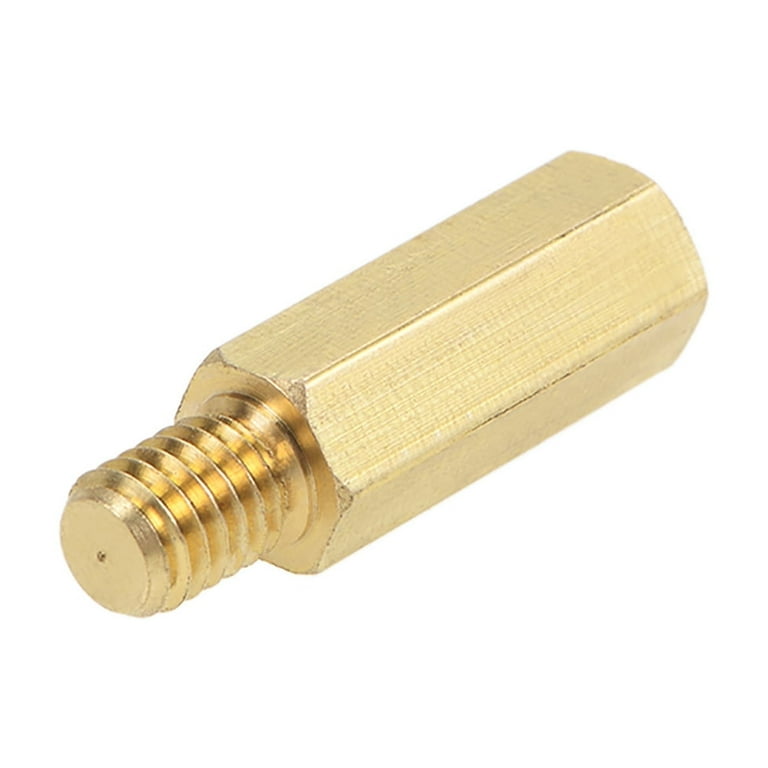 BOUACOUA Messing Man-Vrouw Hex Spacer Standoff Schroefmoeren PCB Moederbord M2.5x5 6mm (40 stuks