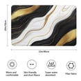 thumbnail image 3 of Black Marble Gold Wave Pattern Bathroom Rugs Mat,Non Slip Microfiber Bathroom Rug,Rubber Backing,Soft Bathroom Mats for Bathroom Floor,Tub and Shower,20x32in(50x80cm), 3 of 5