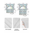 thumbnail image 5 of Easter Gnomes Eggs Swag Curtains for Living Room/Bedroom Windows, Bunny Ears Spring Flowers Country Blue Kitchen Curtains and Valances Set 36 Inch Length, Light Filtering Swags Valance Curtain Panels, 5 of 5