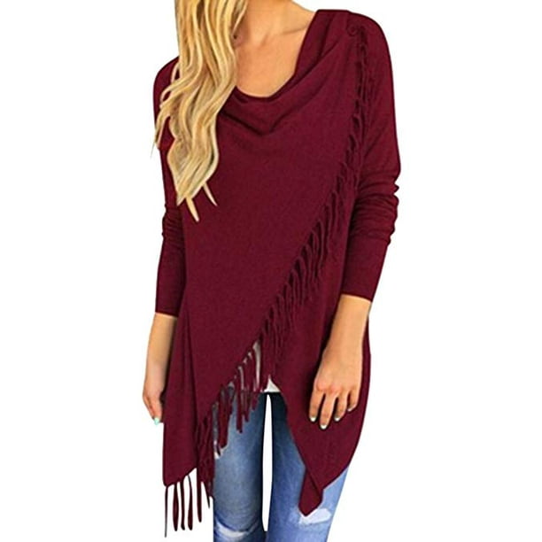tassel cardigan sweater
