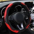 thumbnail image 2 of Luxtrada Universal Microfiber Leather Car SUV Steering Wheel Cover 15" Car Steering Wheel For Honda Jeep, 2 of 6